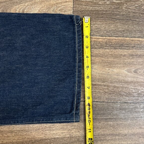 VTG Levi's 579 Jeans Men's 34x32 Dark Wash Baggy Straight Denim Skater Y2K 00s - Picture 11 of 12